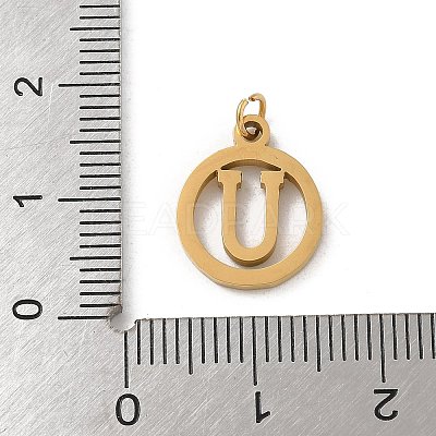 304 Stainless Steel Charms
with Jump Ring LS-STAS-R001-02G-U-1