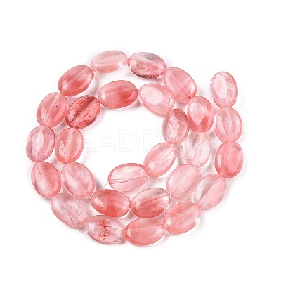 Cherry Quartz Glass Beads Strands G-M206-35-1