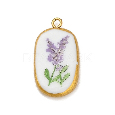 Printed Porcelain Pendants STAS-C183-03B-03-1