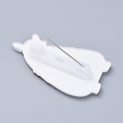 Acrylic Safety Brooches JEWB-D006-A11-1