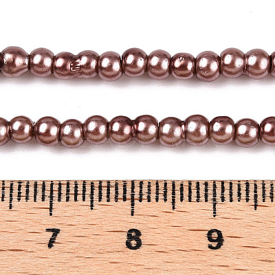 Baking Paint Glass Pearl Bead Strands HY-Q003-3mm-92-1