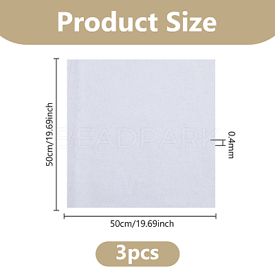 3Pcs Linen Cross Stitch Fabric DIY-DC0003-81B-1
