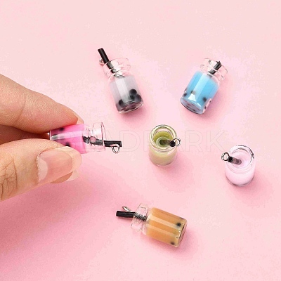 Glass Bottle Pendants CRES-N017-03-M-1