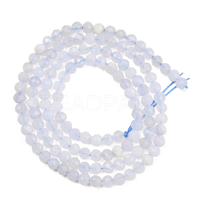 Natural Blue Lace Agate Beads Strands G-E411-12-3mm-02-1