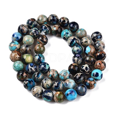 Natural Imperial Jasper Beads Strands G-N342-63D-1