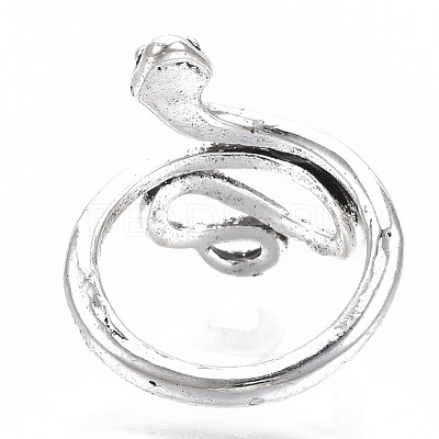 Tibetan Style Alloy Cuff Finger Rings RJEW-T009-04AS-1