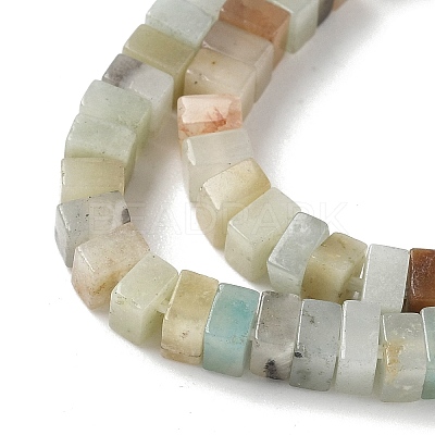 Natural Flower Amazonite Beads Strands G-I394-A11-1
