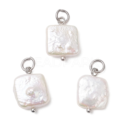 Natural Nucleated Pearl Keshi Pendants PALLOY-JF04626-02-1