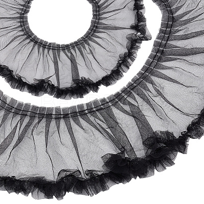 2Yards Polyester Pleated Lace Trim OCOR-CY0003-23A-1