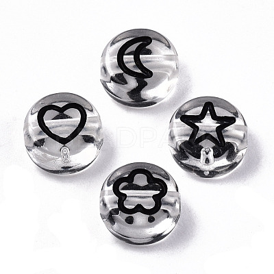 Transparent Acrylic Beads TACR-N010-002B-1
