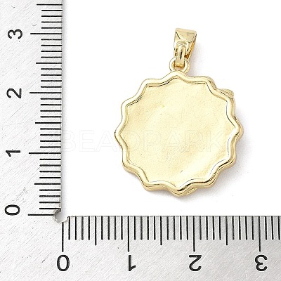 Brass Enamel Pendants KK-K368-60G-1