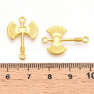 Alloy Double Axe Connector Charms X1-PALLOY-N176-125G-1