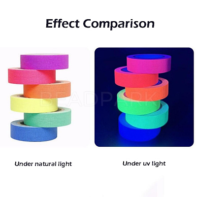 Fluorescent UV Cotton Cloth Tape AJEW-S042-01-1
