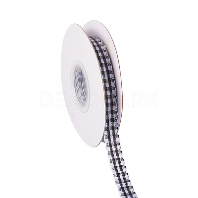10 Yards Flat Polycotton(Polyester Cotton) Ribbon OCOR-TAC0030-01H-1