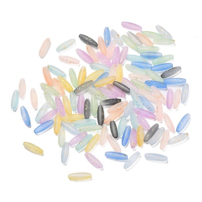 Frosted Glass Beads FGLA-L001-001A-1