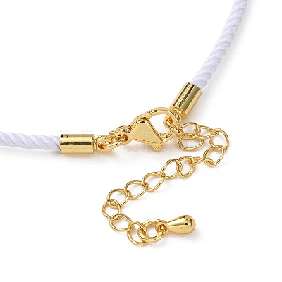2MM Round Nylon Milan Cord Necklace Makings MAK-F038-C32-G-1
