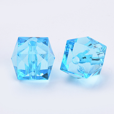 Transparent Acrylic Beads TACR-Q259-10mm-V40-01-1