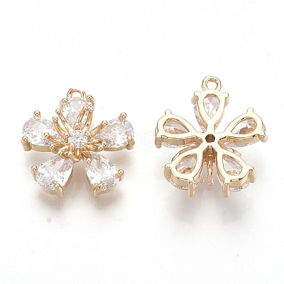 Transparent Glass Pendants X-GLAA-R212-06D-1