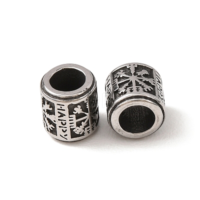 316 Surgical Stainless Steel European Beads SA-CBA7555-01AS-03-1
