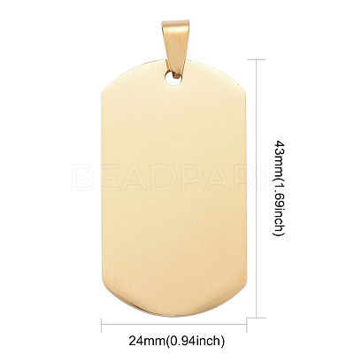 PVD Vacuum Plating 304 Stainless Steel Big Pendants STAS-I140-19E-G-1