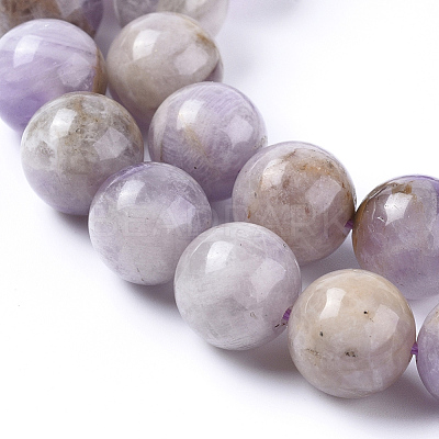 Natural Lavender Amethyst Beads Strands G-L555-01-10mm-1