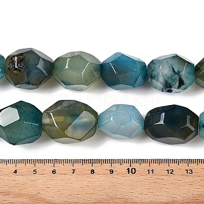 Natural Agate Dyed Beads Strands G-T138-204-1