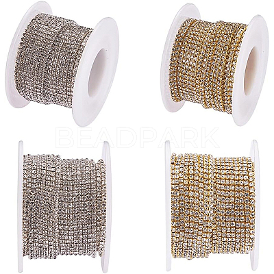 Brass Rhinestone Strass Chains CHC-BC0001-01M-1