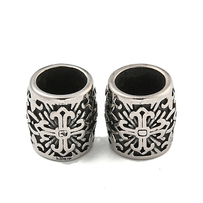316 Surgical Stainless Steel European Beads STAS-Q326-01AS-01-1