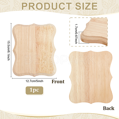 Lace Edged Rectangle Wood Display Pedestals ODIS-WH0025-280D-1