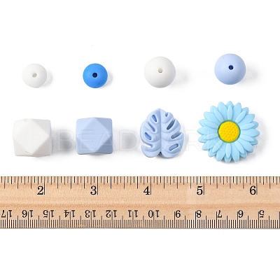 30Pcs Food Grade Eco-Friendly Silicone Beads SIL-FS0001-26A-1