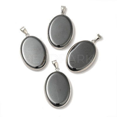 Synthetic Non-magnetic Hematite Pendants G-M415-01P-03-1