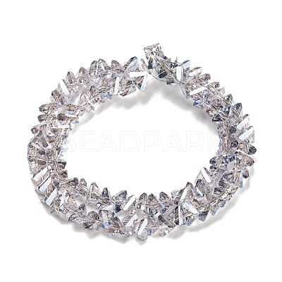 Electroplate Transparent Glass Beads Strands X1-EGLA-P052-02A-PL04-1