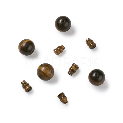 Natural Tiger Eye Buddhist Beads G-TA0001-02A-1