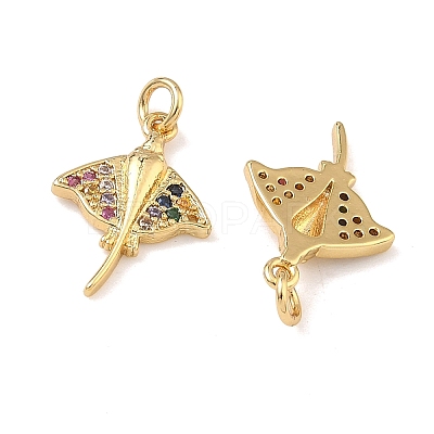 Brass Micro Pave Cubic Zirconia Pendants KK-A291-12H-G02-1