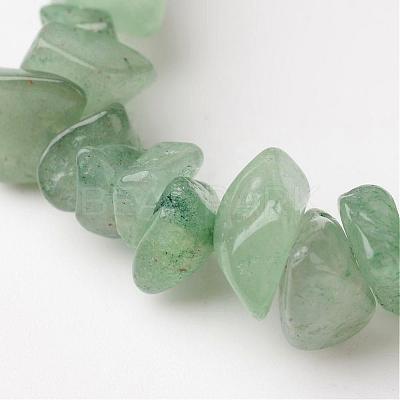 Natural Green Aventurine Chip Beaded Stretch Bracelets BJEW-JB02243-02-1