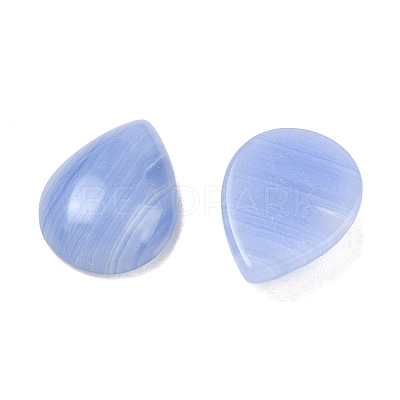 Dyed Natural Blue Lace Agate Cabochons G-WH0031-16F-1