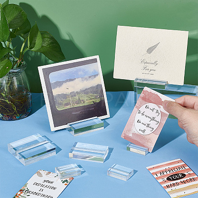 20Pcs 3 Style Transparent Acrylic Bases FIND-PH0007-03-1