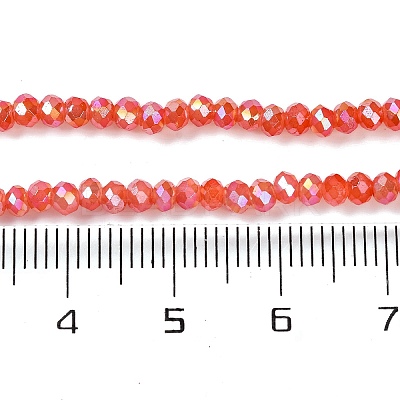 Baking Electroplate Glass Beads Strands DGLA-A039-J4mm-BM-1