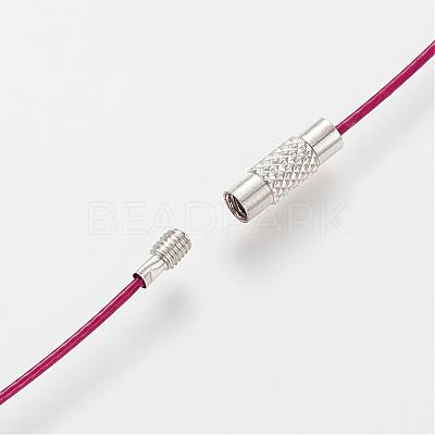 201 Stainless Steel Wire Necklace Cord TWIR-SW001-18-1