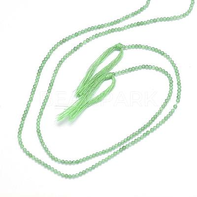 Natural Green Aventurine Bead Strands G-G914-2mm-26-1