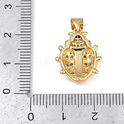 Brass Micro Pave Cubic Zirconia Pendants KK-A260-07D-G-1