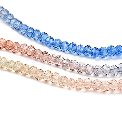 Transparent Painted Glass Beads Strands DGLA-A034-T1mm-A02-1