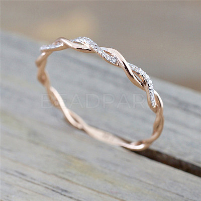 Alloy and Crystal Rhinestone Finger Rings FS-WGF6D8C-14-1
