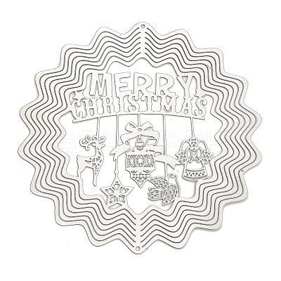 Christmas 201 Stainless Steel Laser Cut Connector Charms STAS-Z116-03P-03-1