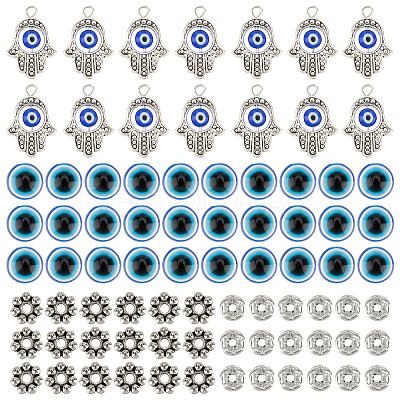DIY Evil Eye Jewelry Kits DIY-NB0004-73AS-1