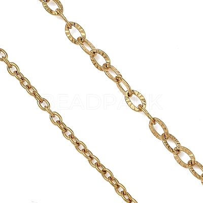 304 Stainless Steel Cable Chain Bracelet Making AJEW-JB01638-1