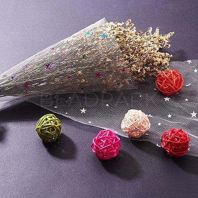 Star Sequin Deco Mesh Ribbons OCOR-P010-F-1