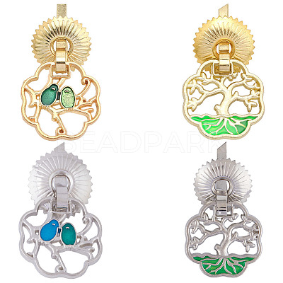 16Pcs 4 Styles Zinc Alloy Enamel Box Handles FIND-GF0005-47-1