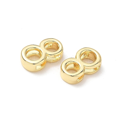 Brass Slide Charms KK-L253-15G-08-1