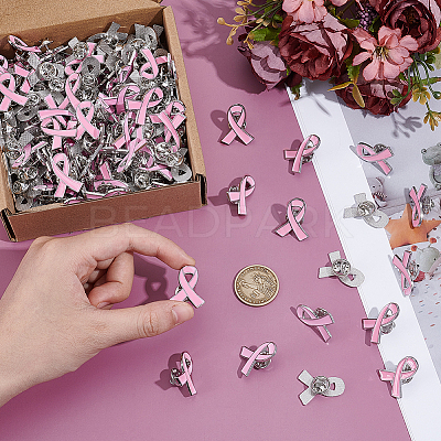 200Pcs Awareness Ribbon Zinc Alloy Enamel Pins for Clothes JEWB-DR0001-09-1